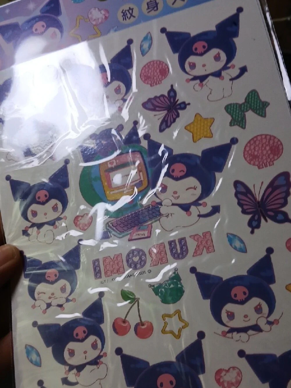 Sanrio Kuromi   TATTOO Sheet